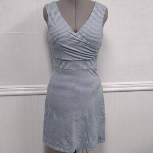 Patagonia Blue and White Striped Shirt